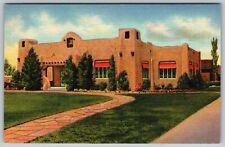Public Library Building Albuquerque New Mexico NM  1939 Linen Vintage Postcard picture