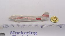 Vintage TWA Trans World Airlines Douglas DC-2 Airplane Plane Hat Lapel Pin picture