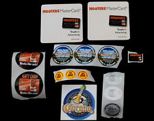 Vtg Hooters Girl Uniform Promotional Stickers Coasters Corona Lot 15 picture