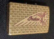 Indian Motorcycles All Brass Zippo Indian Chief With Beautiful Texture/Enamel 👍 picture