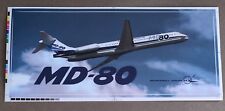 MINT Vintage McDonnell Douglas MD-80 aircraft bumper sticker / decal picture