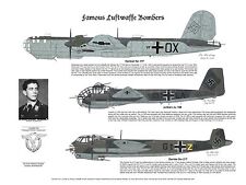 Junkers Ju-52, Heinkel He-111 and a He-177 Signed by Luftwaffe Pilot, E Boyette picture