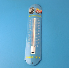 Vintage Continental Tires Sign - Service Gas Pump Sign on Porcelain Thermometer picture