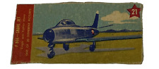 1956 Peco Candy Cigarettes Planes & Ships Card 21 F-86E Sabre Jet Fighter R-800 picture