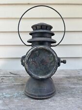 Antique Rayo Driving Carriage Lantern Lamp Clear and Red Lense no cracks picture
