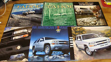 2000 2001 2002 2003 2004 2005 Chevrolet Tahoe Deluxe Sales Brochure Lot of 6 picture