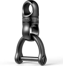 FEGVE Titanium Swivel Small Key Ring, Heavy Duty Key Chain Rings Keychain Access picture