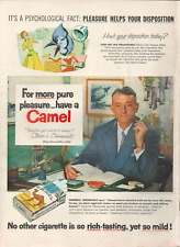 1955 Camel Cigarettes General Claire L Chennault Leader Flying Tigers Print Ad picture