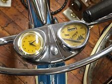 Stewart Warner bicycle speedometer GOLD clock. COOL bike accessory SCHWINN ETC. picture