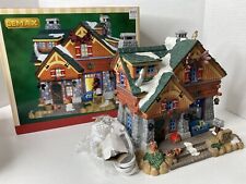 Lemax ANTLER PEAK CABIN Christmas Village Lighted 2015 Boxed RETIRED HTF RARE picture