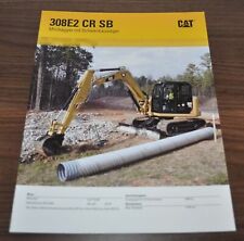 Caterpillar 308E2 CR SB Bagger Excavator Cat Specification Brochure Prospekt DE picture