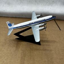 Vintage 1980s Pan American 6110C Airplane Model and Display Stand picture