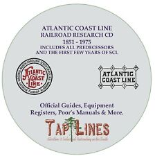 ATLANTIC COAST LINE & PREDECESSORS HISTORICAL RESEARCH SCANNED TO DVD  picture