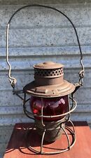 The Adams & Westlake Co. Red Railroad Lantern N.Y. / Chicago / Phila picture