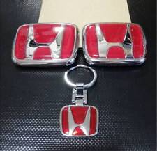 Honda Genuine Integrar TypeR DC2 Front And Rear Emblem Keychain Set picture