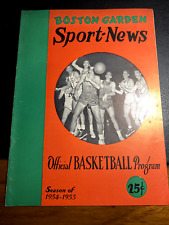 1954 Boston Garden Sport News Official Program picture