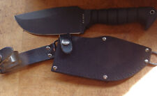Ka-Bar Heavy-Duty Warthog Black 1085 Carbon Steel Fixed Knife w/ Sheath 1278 picture