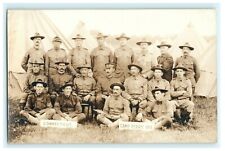 1911 Storrs CT Connecticut Camp Perry Military Portrait Group Soldiers RPPC picture