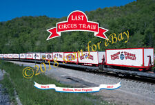 Last Ringling Brothers and Barnum & Bailey Circus Train LARGE Postcard - MINT picture