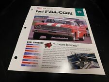 1962-1964 Ford Falcon Spec Sheet Brochure Photo Poster 1963 picture