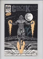 Carbon Knight #1 FN signed by Chris Ring - Lunar Studios - black superhero picture