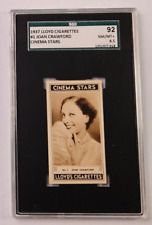 1937 Lloyd Cigarettes Cinema Stars #1 Joan Crawford SGC 8.5 NM/MT+ picture