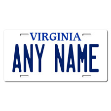 Personalized Virginia License Plate 5 Sizes Mini to Full Size  picture
