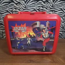 BINF - 0524 - Vintage 1986 Red Lazer Tag Plastic Lunchbox Collectible GWOSLOO.50 picture