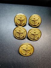 Original WWII NATS Naval Air Transport Service Uniform Button Lot of 5 picture