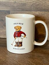 Ralph Lauren Polo Match Bear Coffee Mug Cup Vintage 1997 picture