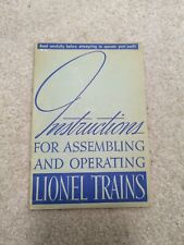 Vintage Instructions for Assembling and Operating Lionel Trains 1938 Track Plans picture