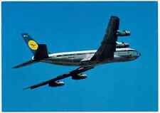 Lufthansa German Airlines Air Lines LH Boeing 707 Jet Airplane 1970's Postcard picture