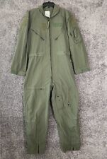 Flight Suit Size 40 Regular Flyers Coveralls CWU-27P OD Green Mens USAF picture