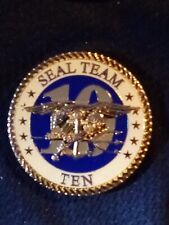 Original  NSW Navy Seal Squadron  Team 10 Challenge Coin Troop Military Rare picture