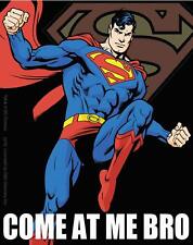 Licenses Products DC Comics Superman Come At Me Bro Jumping Black Sticker picture