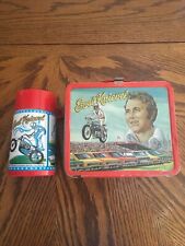Vintage 1974 Evel Knievel Metal Lunch Box & Thermos Aladdin Industries Lunchbox picture