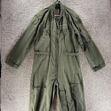 US Military Flight Suit Mens 44R Air Force Flyers CWU-27/P Coveralls Sage Green picture