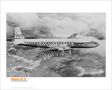 Pan Am Douglas DC-7C Art Print – 1950s Seven Seas Aerial – 20
