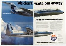 Vintage 1981 Altair Airlines - Fokker F27 F28 Aircraft Print Ad picture