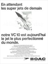 1968 BOAC British Overseas Airways Corp PRINT AD CONCORDE VC10 airlines advert picture