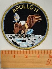 Apollo 11 NASA Space Patch Gold Embroidered Mission Classic 4
