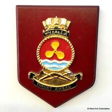 Old METAL HMAS Whyalla Royal Australian Navy Plaque Shield Ships Crest Badge A picture