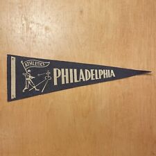 Vintage 1950s Philadelphia Athletics Baseball 5x15 Felt Pennant Flag picture