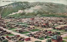 c1914 Durango Colorado Birds Eye View of City Town Factory Vintage CO Postcard picture