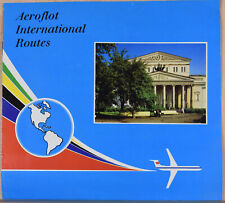 1970s Vintage Booklet Russian USSR Airlines Aeroflot Inflight Moscow Travel picture