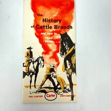 Vintage 1955 Carter Oil Company History of Cattle Brand Branding Booklet  picture