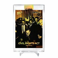 CIVIL RIGHTS ACT 1964 Card 2023 GleeBeeCo #C196-G Encased Holo GOLD 1/1 picture