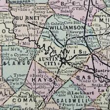 Antique 1888 TEXAS Map 22