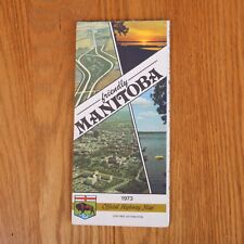 1973 Manitoba Canada Official Highway Map Vintage picture