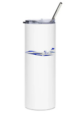 Dassault Falcon 7X Stainless Steel Water Tumbler with straw - 20oz. picture
